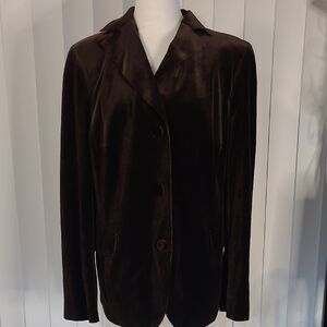 Akris Dark Brown Velvet Blazer
